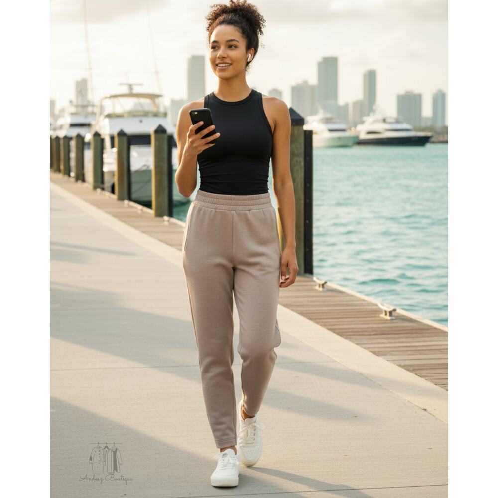 Danskin Performance Wide Leg‎ Pants - XS, Beige/Taupe NWT (W0420)